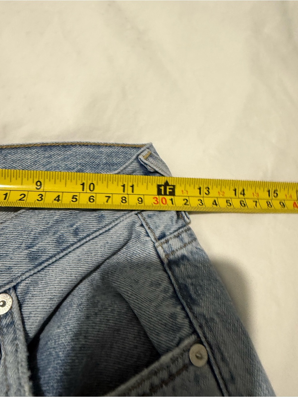 Agolde Light Blue Straight Leg Jeans - 22 waist - Picture 12 of 15